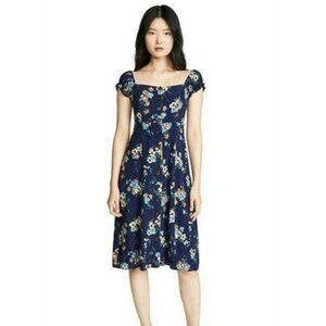 NWT Capulet Button Front Mae Floral Midi Dress